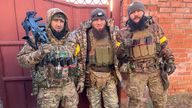 Chechen fighters