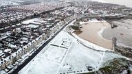 Fresh snow at Cullercoats in North Tyneside on the North east coast. Snow and ice have swept across parts of the UK, with cold wintry conditions set to continue for days. Picture date: Thursday December 15, 2022.