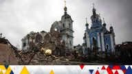 A destroyed Orthodox church is seen, amid Russia&#39;s attack on Ukraine, in the village of Bohorodychne in Donetsk region, Ukraine December 8, 2022. REUTERS/Yevhen Titov