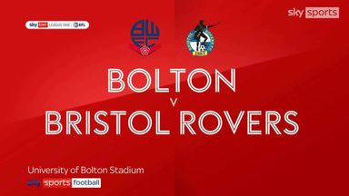 Bolton 1-1  Bristol Rovers