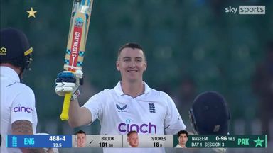 'A day he'll never forgot!' - Brook brings up century in style 