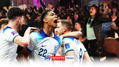 Jubilant celebrations at fan zones across England!