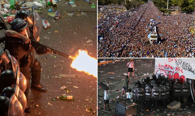 Argentina's World Cup celebrations descend into chaos as Lionel Messi and heroes fly over Buenos Aires in helicopters amid safety fears - Vimarsana News