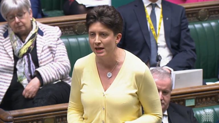 SNP&#39;s Alison Thewliss responds after Chancellor of the Exchequer Jeremy Hunt delivered his autumn statement to MPs in the House of Commons, London. Picture date: Thursday November 17, 2022.

