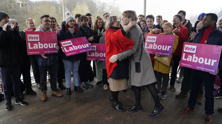 Labour Deputy leader Angela Rayner  meeting newly elected Labour MP Samantha Dixon in Chester after she won the Chester by-election. 
