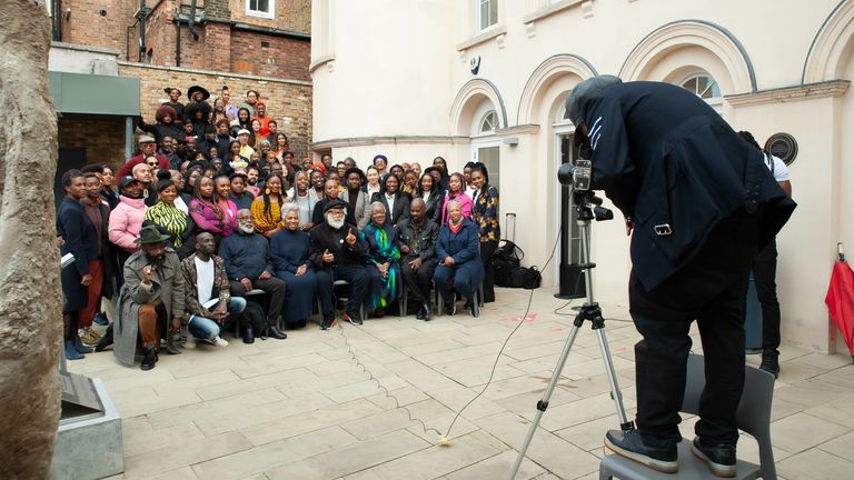 Black British artists gather for photograph inspired by Art Kane’s A Great Day in Harlem. Photograph David Kwaw Mensah