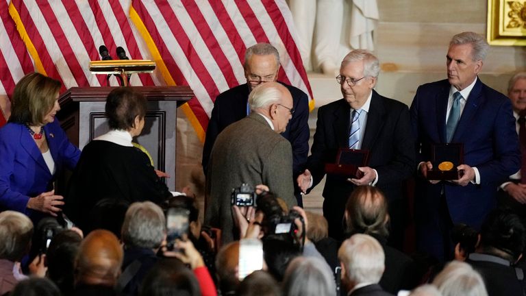 Charles and Gladys Sicknick at the ceremony