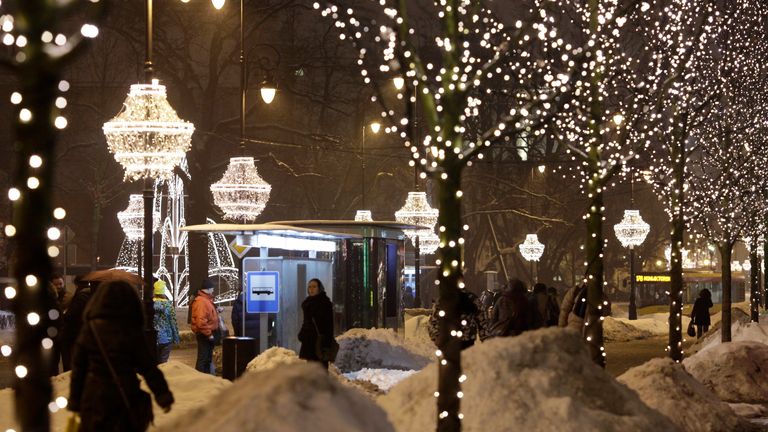Christmas in Poland. Pic: Reuters 