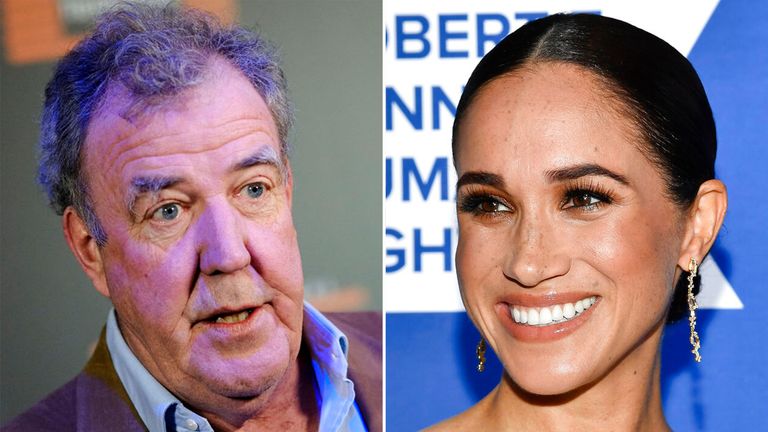 Jeremy Clarkson has been criticised over an article he wrote about Meghan Markle. Pic: AP