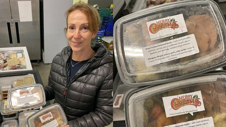 Ali Griffin spent the week making frozen Christmas meals for those who can't afford to cook