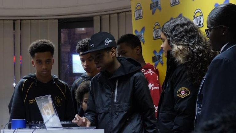 Young people in Croydon at a DJ programme set up to prevent knife crime