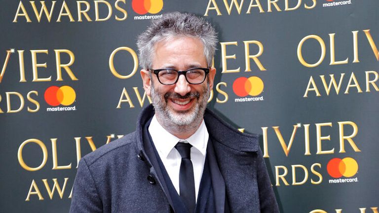 David Baddiel arrives for the the Olivier Awards nominees luncheon in London, Friday, March 10, 2017.(AP Photo/Frank Augstein)
