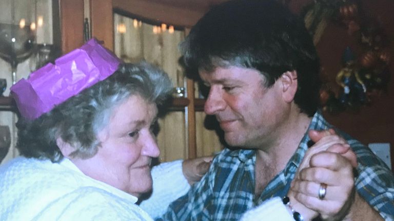 Pete and his mum Margaret
