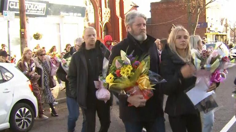 Elle&#39;s family and friends have laid flowers at the scene