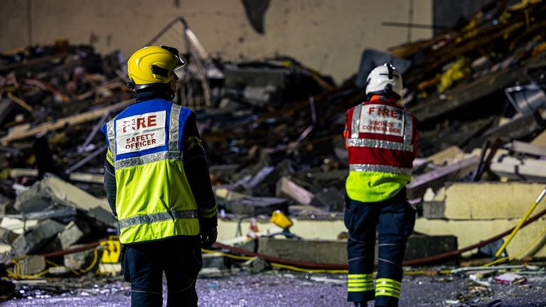 At least three people have died in the wake of a "devastating" explosion at a three-storey tower block in Jersey. Pic: Government of Jersey