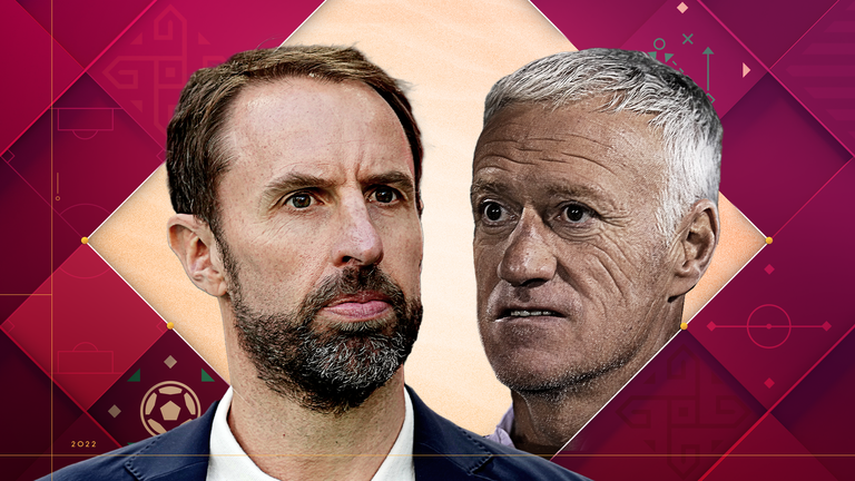 Will Gareth Southgate or Didier Deschamps triumph in the quarter-final clash?
