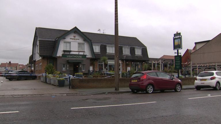 Forensics at the  Lighthouse Inn where Elle Edwards was killed on Christmas Eve