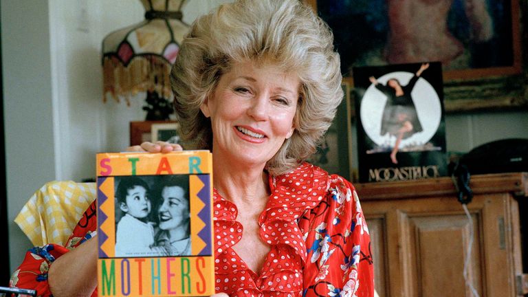 Georgia Holt, mother of Academy Award-winning actress Cher, displays her new book "Star Mothers" during an interview in Los Angeles, May 28, 1988
PIC:AP