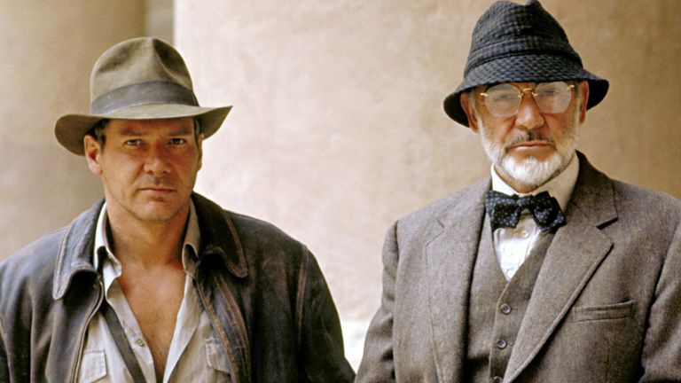 Harrison Ford and  Sean Connery in Indiana Jones and The Last Crusade  