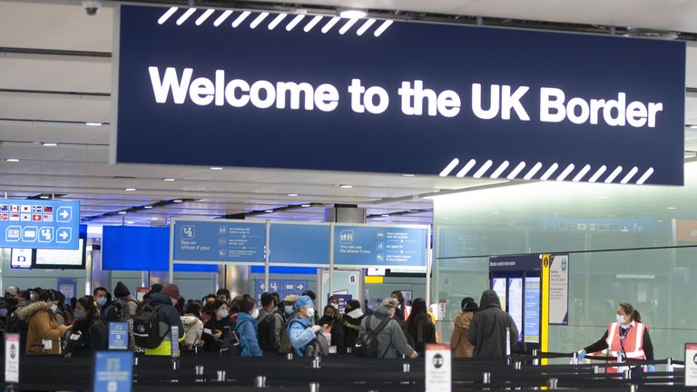 UK border at Heathrow