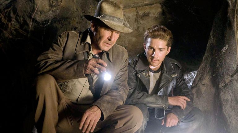 Harrison Ford and Shia Labeouf  in Indiana Jones and The Kingdom Of The Crystal Skull 