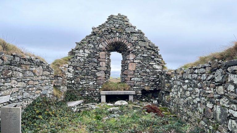 St Colman&#39;s monastery on Inishbofin island today