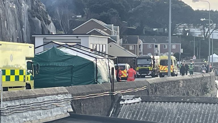 Emergency services were called to Haut du Mont on Pier Road around 4am on Saturday morning 
