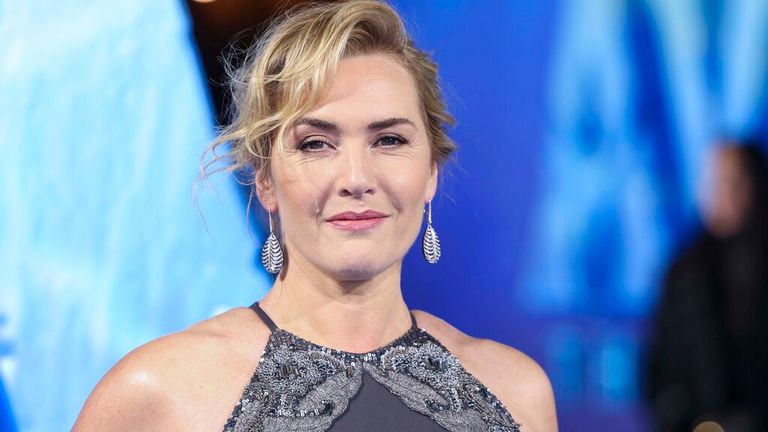 Kate Winslet poses for photographers upon arrival at the World premiere of the film &#39;Avatar: The Way of Water&#39; in London, Tuesday, Dec. 6, 2022. (Photo by Vianney Le Caer/Invision/AP)