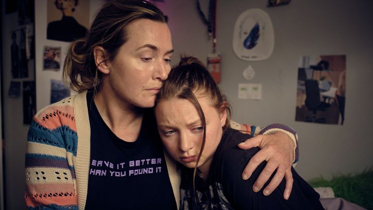 Kate Winslet and her daughter Mia Threapleton star in I Am Ruth. Pic: Channel 4