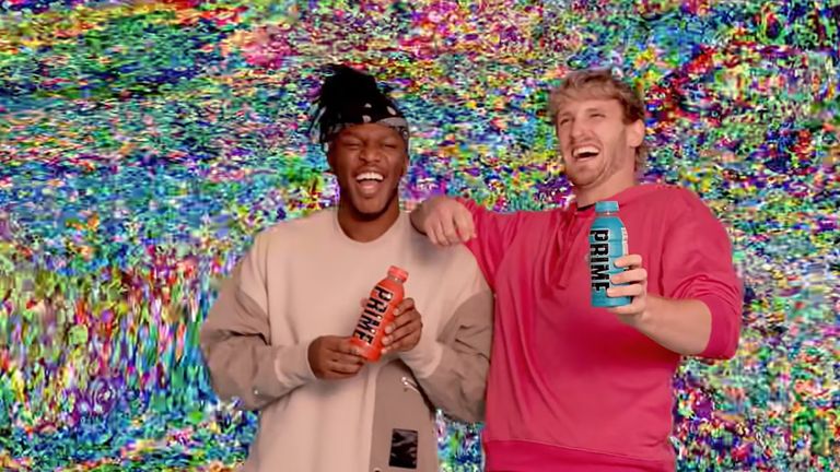 KSI and Logan Paul have a new drink. Pic: YouTube