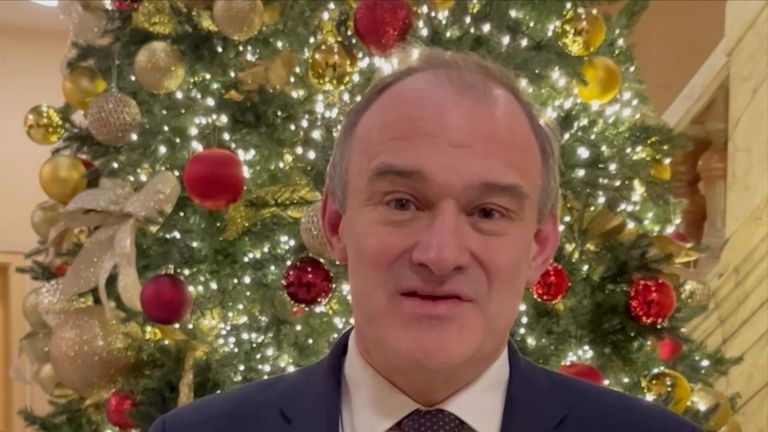 A Christmas message from Liberal Democrat leader Sir Ed Davey.