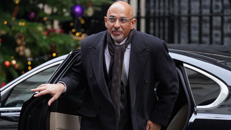 Minister without portfolio Nadhim Zahawi arrives in Downing Street, London, ahead of a Cabinet meeting. Picture date: Tuesday December 13, 2022.
