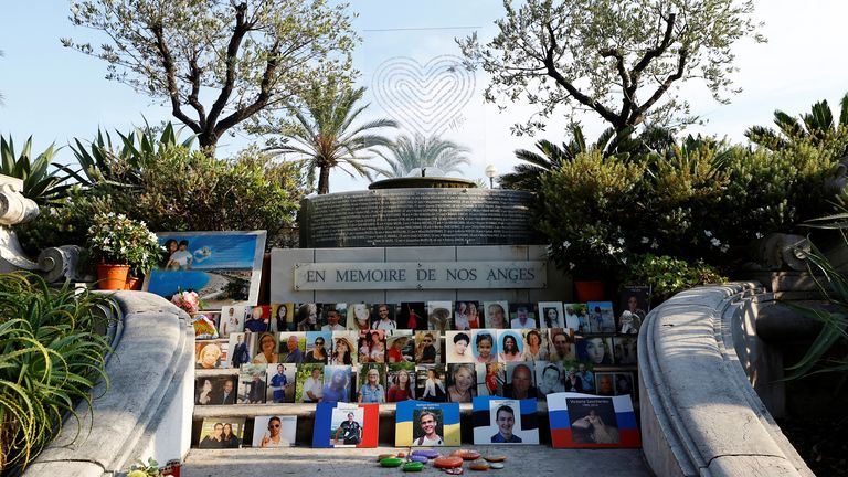 Photos and names of the 86 victims of the attack 