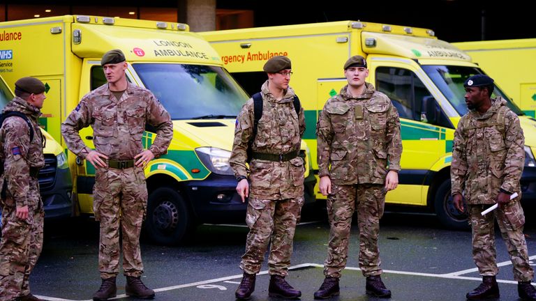 Military personnel from the household division have taken part in ambulance driver training