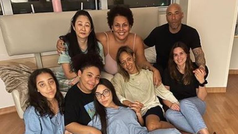 Members of Pele&#39;s family are staying in hospital with him. Pic: Kely Nascimento/Instagram