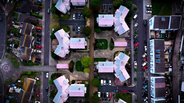 A housing estate in Plymouth