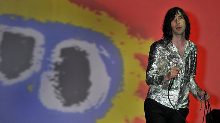 Primal Scream perform on the Other stage at Glastonbury Festival on Friday June 24, 2011. Pic: AP/Mark Allan