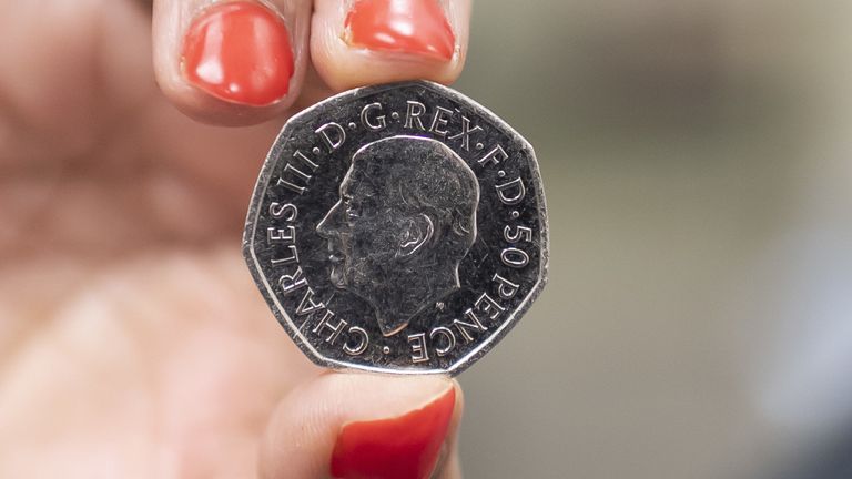The King&#39;s portrait appears on a 50p