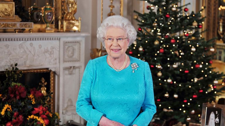 24/12/2009 - Queen Elizabeth prepared to record her Christmas Day broadcast. Pic: Reuters 