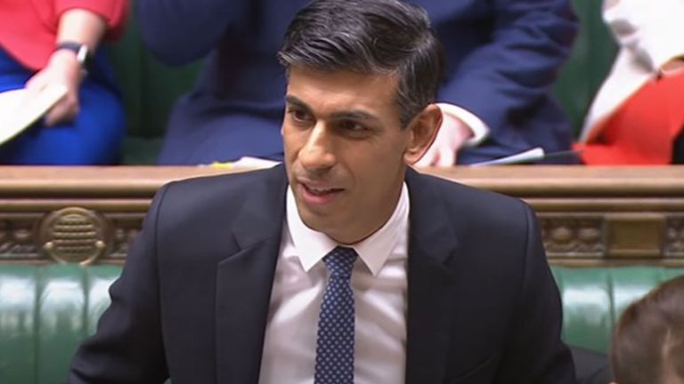 Rishi Sunak PMQS