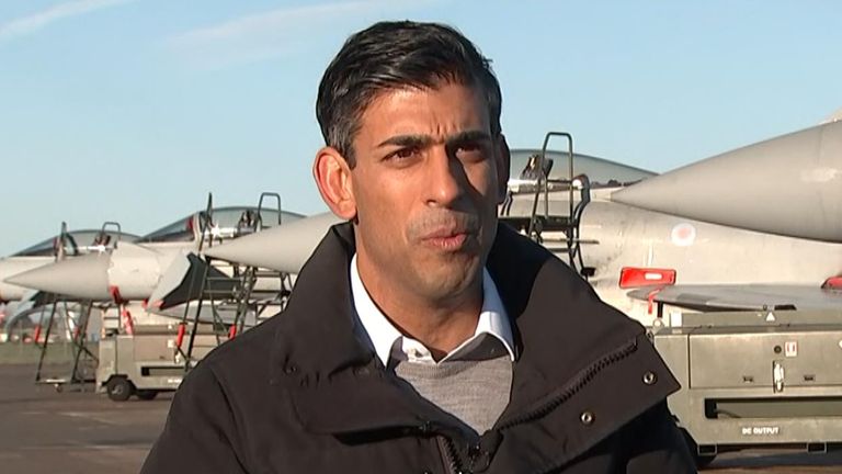 Rishi Sunak says some members of the armed forces will miss Christmas because of strike action