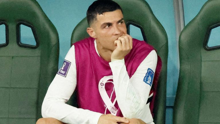 Ronaldo appeared angry after being withdrawn 25 minutes from the end of the 2-1 loss to South Korea in the World Cup group stages