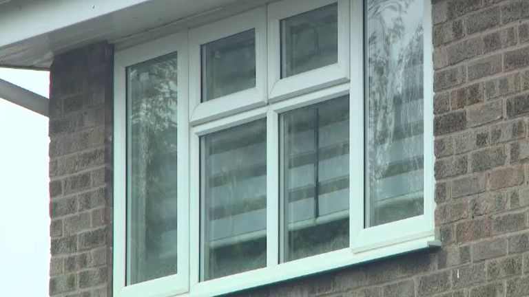 Ross McCullum's home in Coalville.  A man has been found guilty of strangling and stabbing a colleague weeks after they started a relationship.