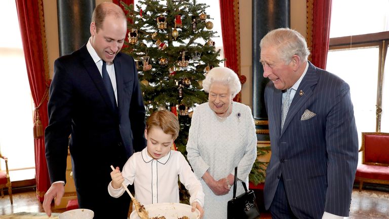 Queen Elizabeth and the family are seen in the heartwarming photograph.  Image: Reuters 