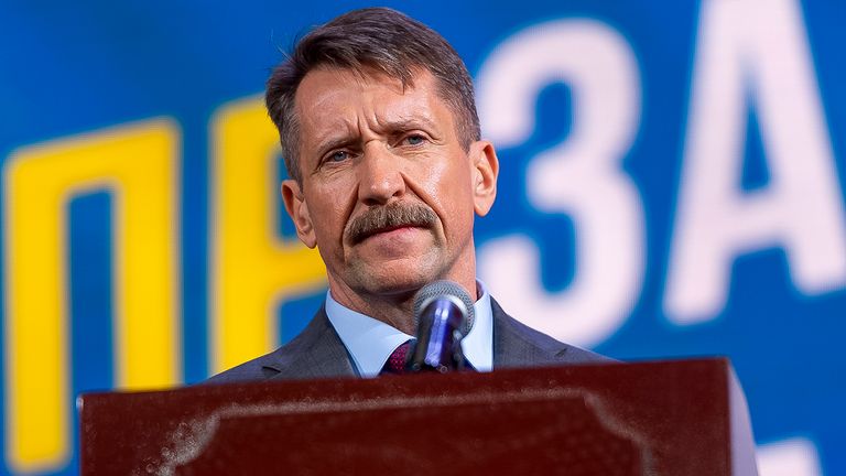    Viktor Bout, who was replaced by WNBA star Brittney Greener last week and joined the Liberal Democratic Party of Russia, speaks at the party congress in Moscow, Russia PIC:AP
