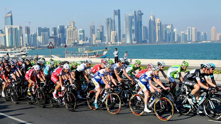Cyclists competing at Sealine Beach Resort. File pic