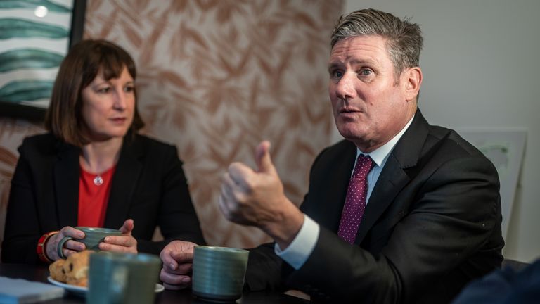 Labour leader Sir Keir Starmer and shadow chancellor Rachel Reeves
