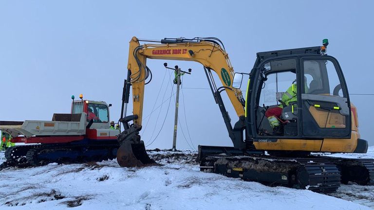 Engineers are working to restore power. PIC: SSEN