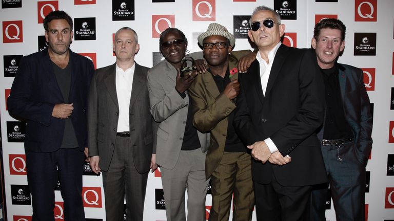 The Specials (L-R) Terry Hall, Horace Panter, Neville Staple, Lynval Golding, John Bradbury and Roddy Byers. 