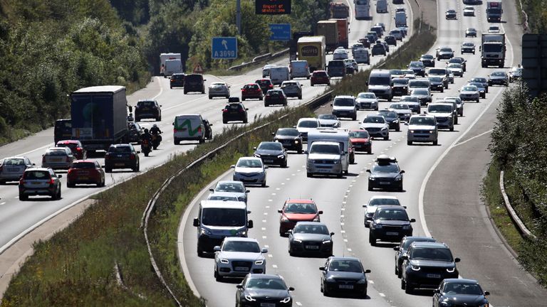 EMBARGOED TO 0001 THURSDAY DECEMBER 1 File photo dated 23/8/19 of traffic along the M3 motorway near to Winchester in Hampshire. Nearly half (49%) of drivers say they frequently or occasionally avoid using lane one on smart motorways without a hard shoulder, a new survey suggests. The RAC, which commissioned the poll of 1,904 motorists, claimed the research "completely undermines" the main reason for turning hard shoulders into running lanes, which was to boost road capacity. Issue date: Thursda